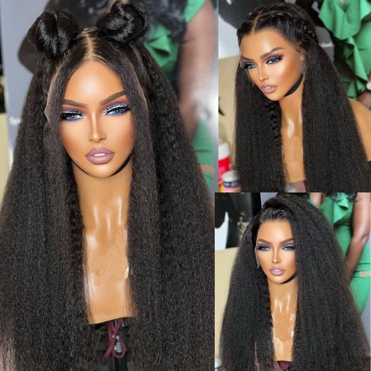RAW MINK KINKY STRAIGHT WIG